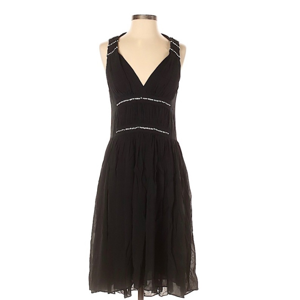 THEORY BLACK MIDI SLEEVELESS DRESS - Picture 11 of 12